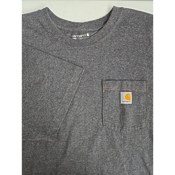 Carhartt Men's XL Loose Fit Dark Gray Born from the Railroad Short Sleeve Tee - Picture 1 of 10